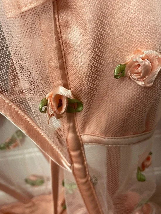 FOR LOVE AND LEMONS JASMINE ROSETTE MAXI DRESS SMALL - Picture 7 of 16